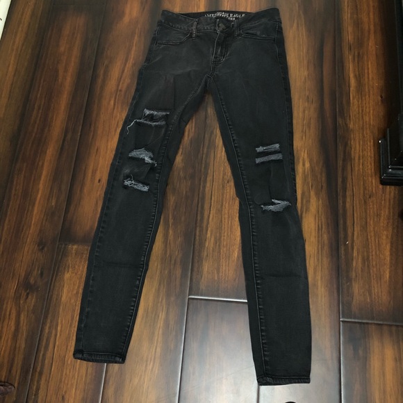 American eagle outfitters distressed jeggings - Picture 2 of 8